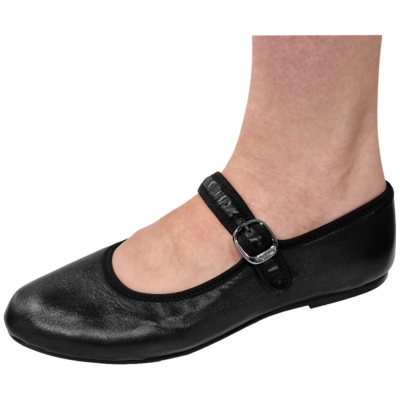 PD Ballerina - Svart. 2 mm hæl